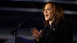 WILKES BARRE, PENNSYLVANIA - SEPTEMBER 13: Democratic presidential nominee, Vice President Kamala Harris holds a campaign rally at the McHale Athletic Center on September 13, 2024 in Wilkes Barre, Pennsylvania. Harris and her opponent Republican nominee, former President Donald Trump have been holding events across Pennsylvania, a crucial battleground state in the 2024 election. (Photo by Chip Somodevilla/Getty Images)