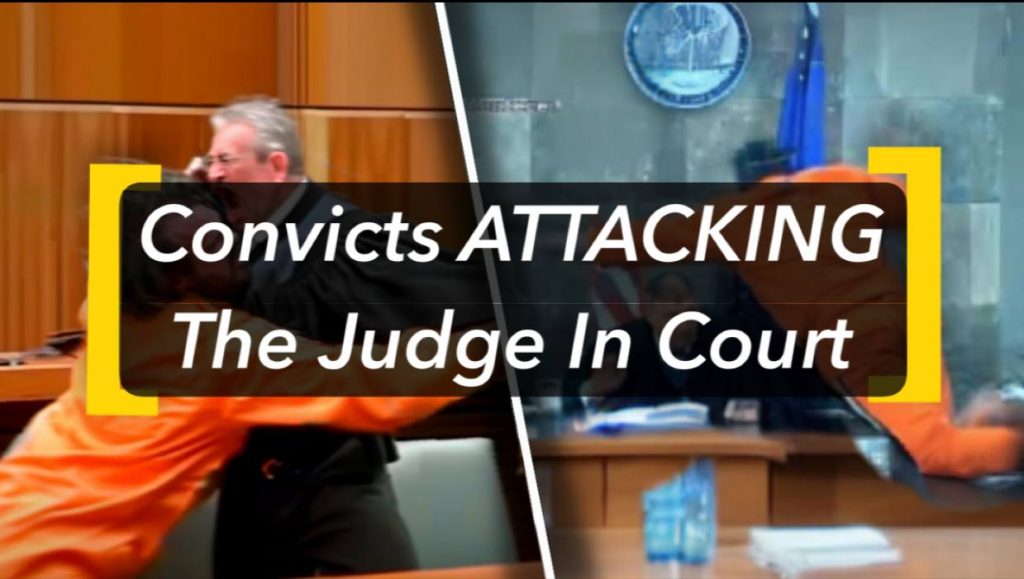 Watch video: Convicts ATTACKING The Judge In Court…